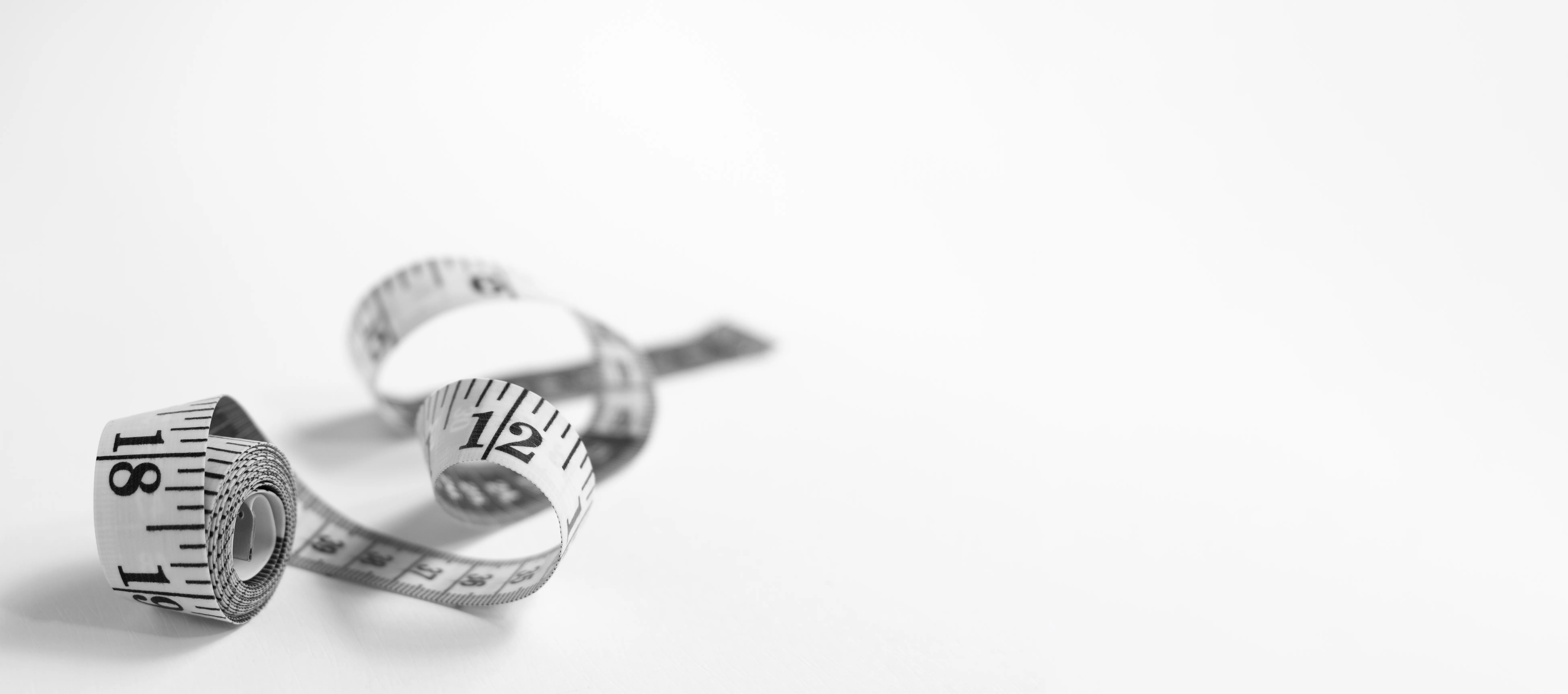 Tape measure for measuring weight loss