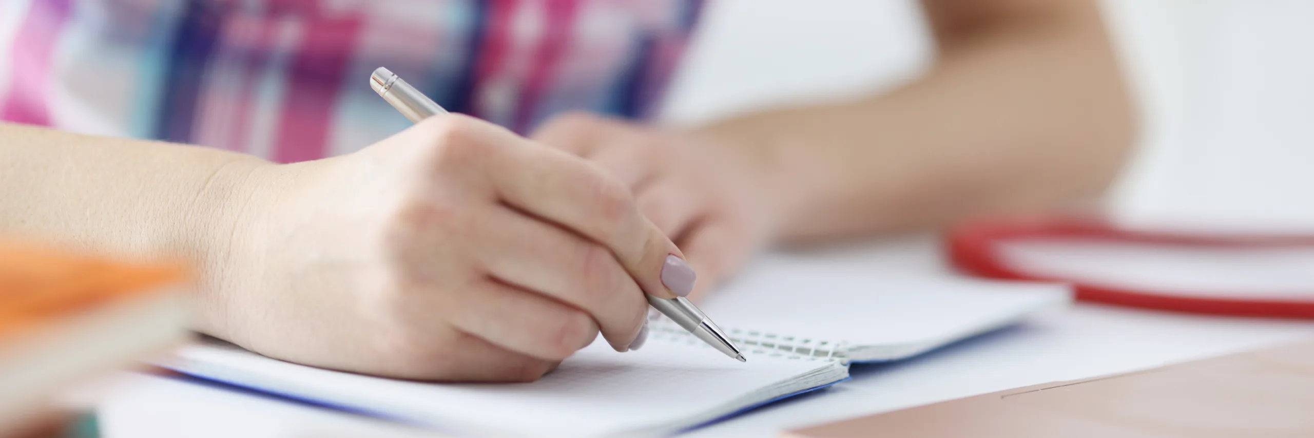 Student studying