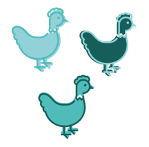 3 French hens